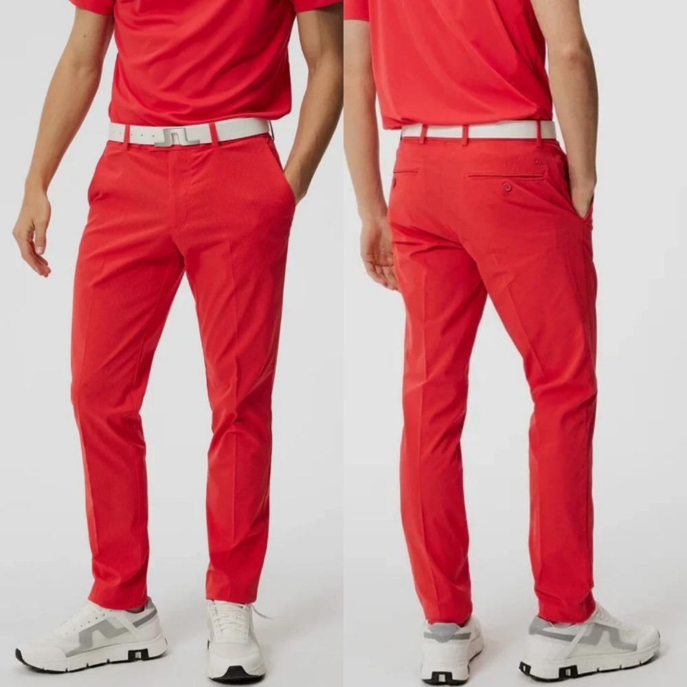 NWT J. Lindeberg | Vent Golf Pant In Fiery Red